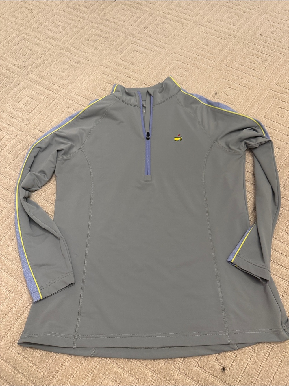 Authentic Masters Tech Jacket Gray with Purple Trim